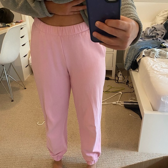 Brandy Melville Pants - brandy melville pink sweats